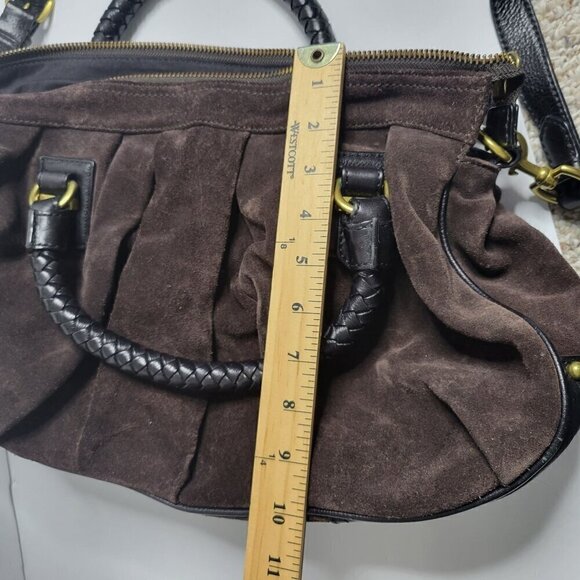 Banana Republic 100% Leather Suede Shoulder Bag OS - Picture 11 of 16